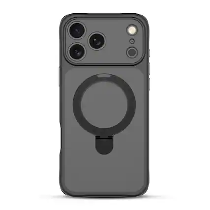 Front. BASELINE - TouchTone Series Kickstand Ring MagSafe Case for Apple iPhone 18 Pro Max / 17 Pro Max - Black.