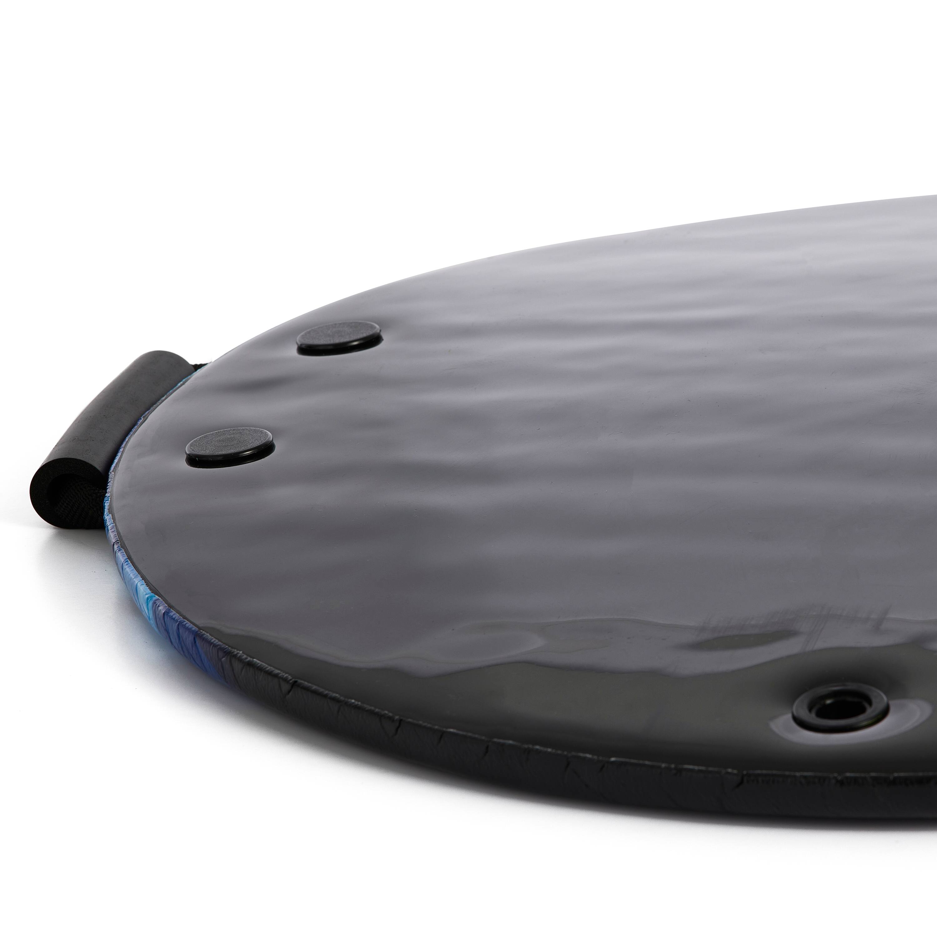 Alt View 6. Slippery Racer - Slippery Racer Downhill Zeus Kids Foam Saucer Disc Snow Sled, Midnight Hologram - Blue.