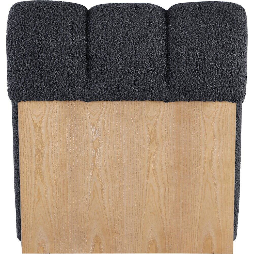 Alt View 1. Meridian Furniture - Swoon Black Faux Sheepskin Accent Chair - Black.