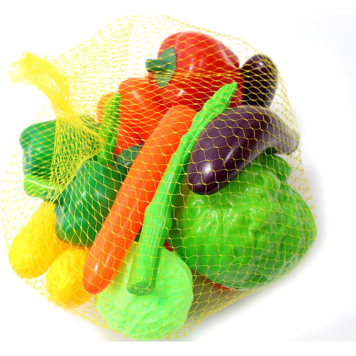 Alt View 1. JuzToys - Play Food Sets for Kids Kitchen, 20pcs Assorted Vegetables Kitchen Toys Pretend Play for Toddlers 3-5 - Multi.