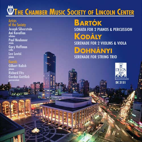 Chamber Music Society of Lincoln Center - Sonatas for Two Pianos  - COMPACT DISCS