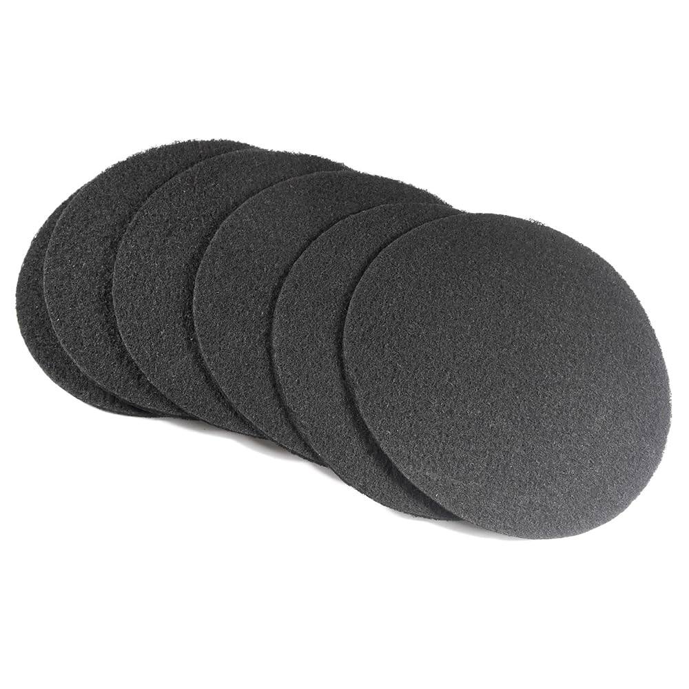 Front. HQRP - Charcoal Compost Bin Filters 7.25 in Round 6-Pack Odor Control Inserts for Countertop Pails.