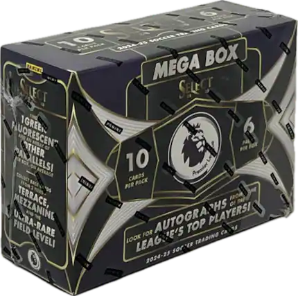 An S Cardy Reho 10 Soccer Pr Pack 2024-25 Mega Box Panini Select Panini Tniny I Find I Green Panini Panini Iminv Fluorescent And An Array Of Panini Per Pack X Ther: Le I O 10 Box Llelsi On Collect Average Cards Premier From Base Panini Per Pack 3 Os ... Tiers Ome Terrace, From The Inoi A Hs Of Ir And Autographs Playersi The Udra-Rare Field Look For Top Trading Cards League's Sorcer "Er Panin 2024-25