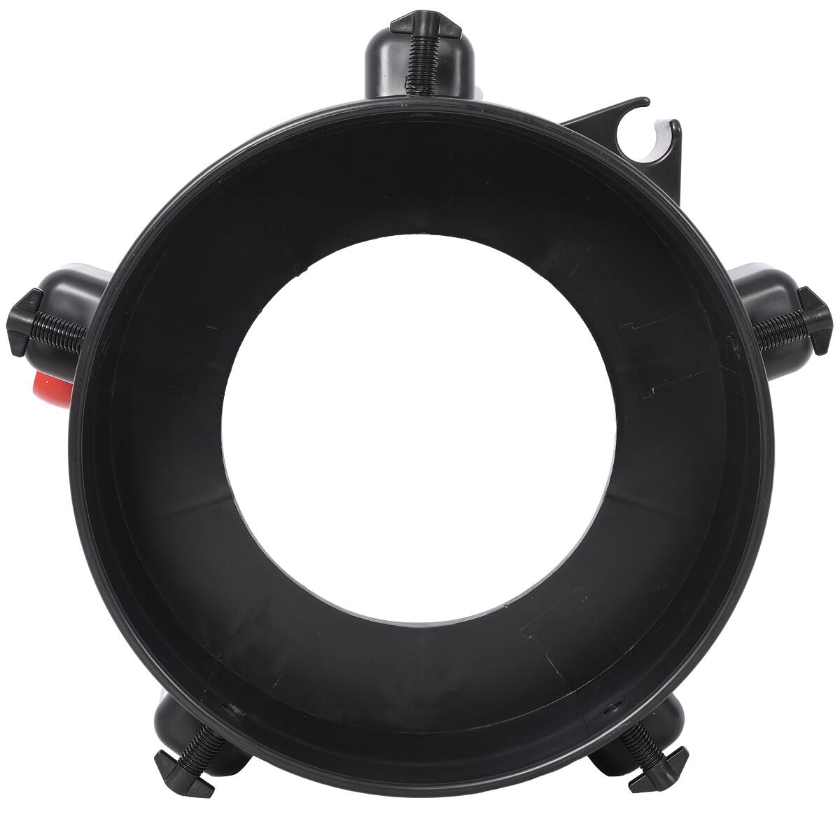 Alt View 2. Ropilly - Ropilly Car Wash Bucket Dolly, 11.25 Inch Bucket Dolly for 5 Gallon Buckets, Black Rolling Base with Locking Screws - Black.