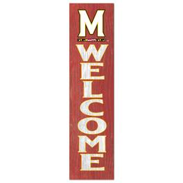 Jardine - Maryland Terrapins 12'' x 48'' Welcome Leaner - Red