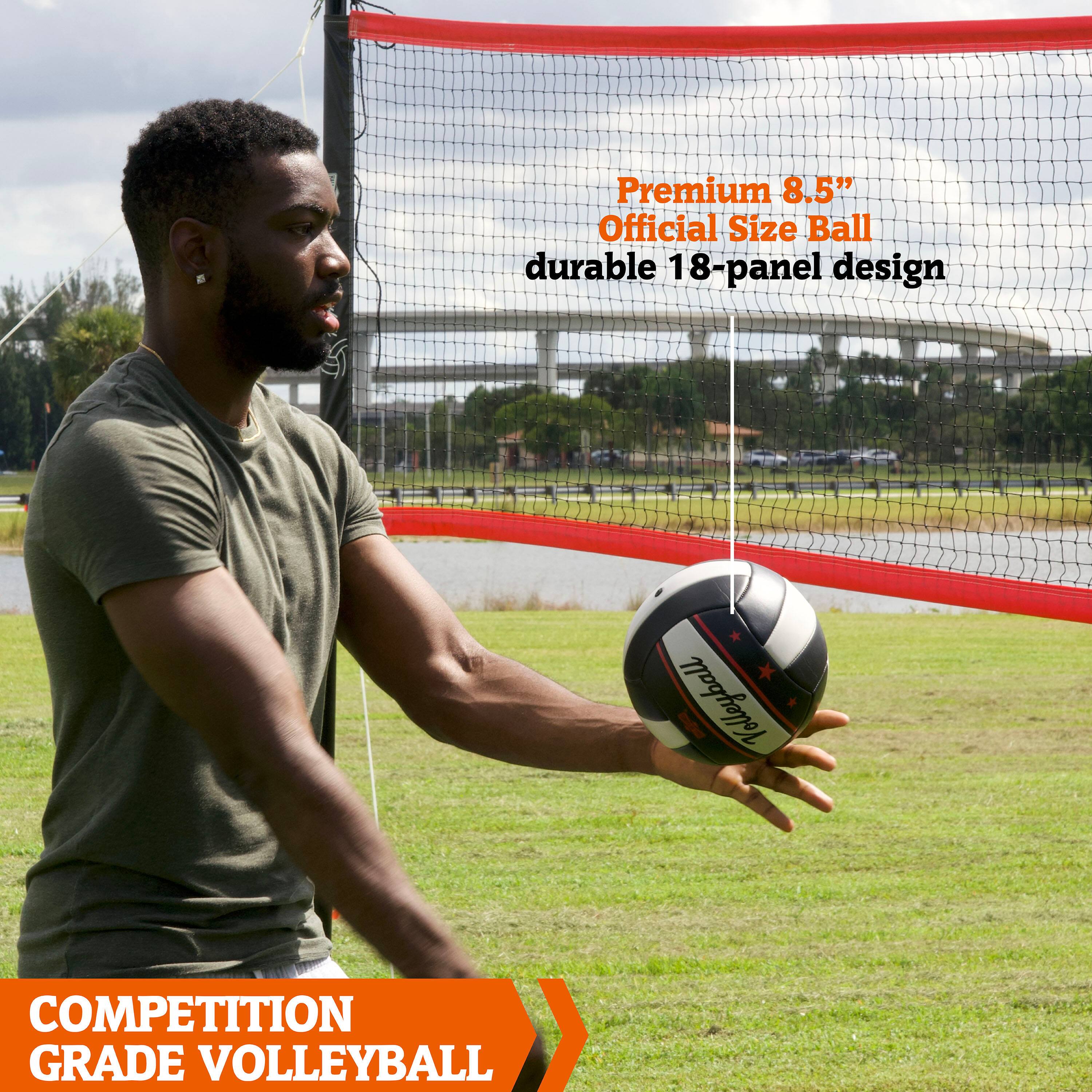 Premium 8.5" Official Size Ball durable 18-panel design Volleyball COMPETITION GRADE VOLLEYBALL