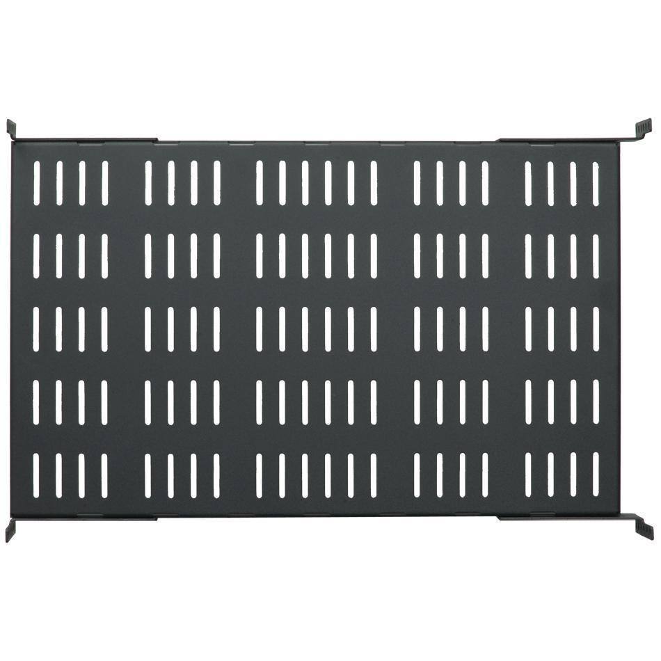 Alt View 1. RackSolutions - RackSolutions 2U Heavy Duty Fixed Shelf 28in (D) 900lb Capacity - Black.