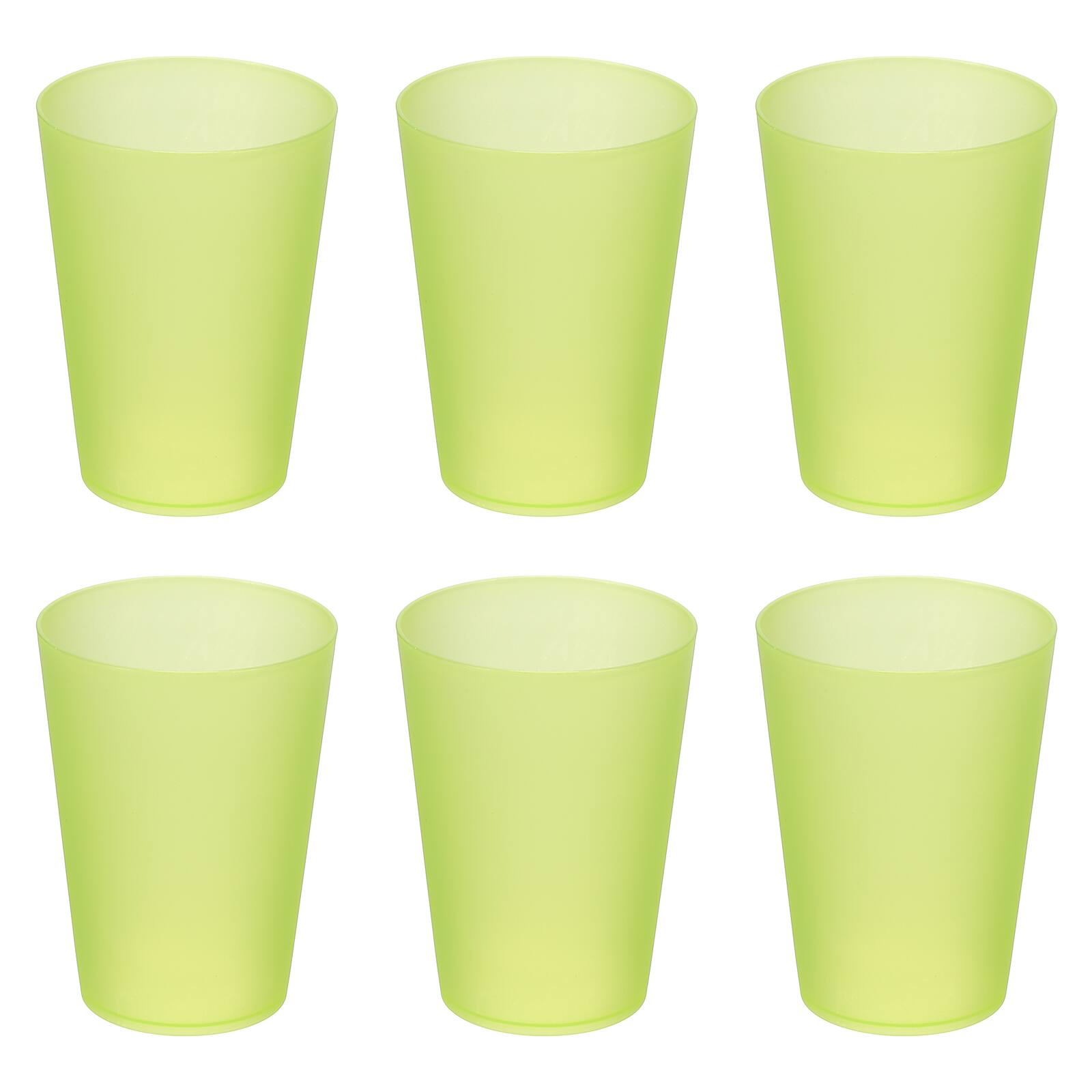 Unique Bargains - 6pcs Plastic Tumblers, 11.8oz Reusable Unbreakable Water Tumblers for Home Office Outdoors Water Coffee Milk Juice Tea - Clear Yellow price history on PriceWatchPro