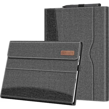 Front. Kitcheniva - Folding Stand Case For Microsoft Surface Pro 11 10 9 13 Inch Gray - Gray.