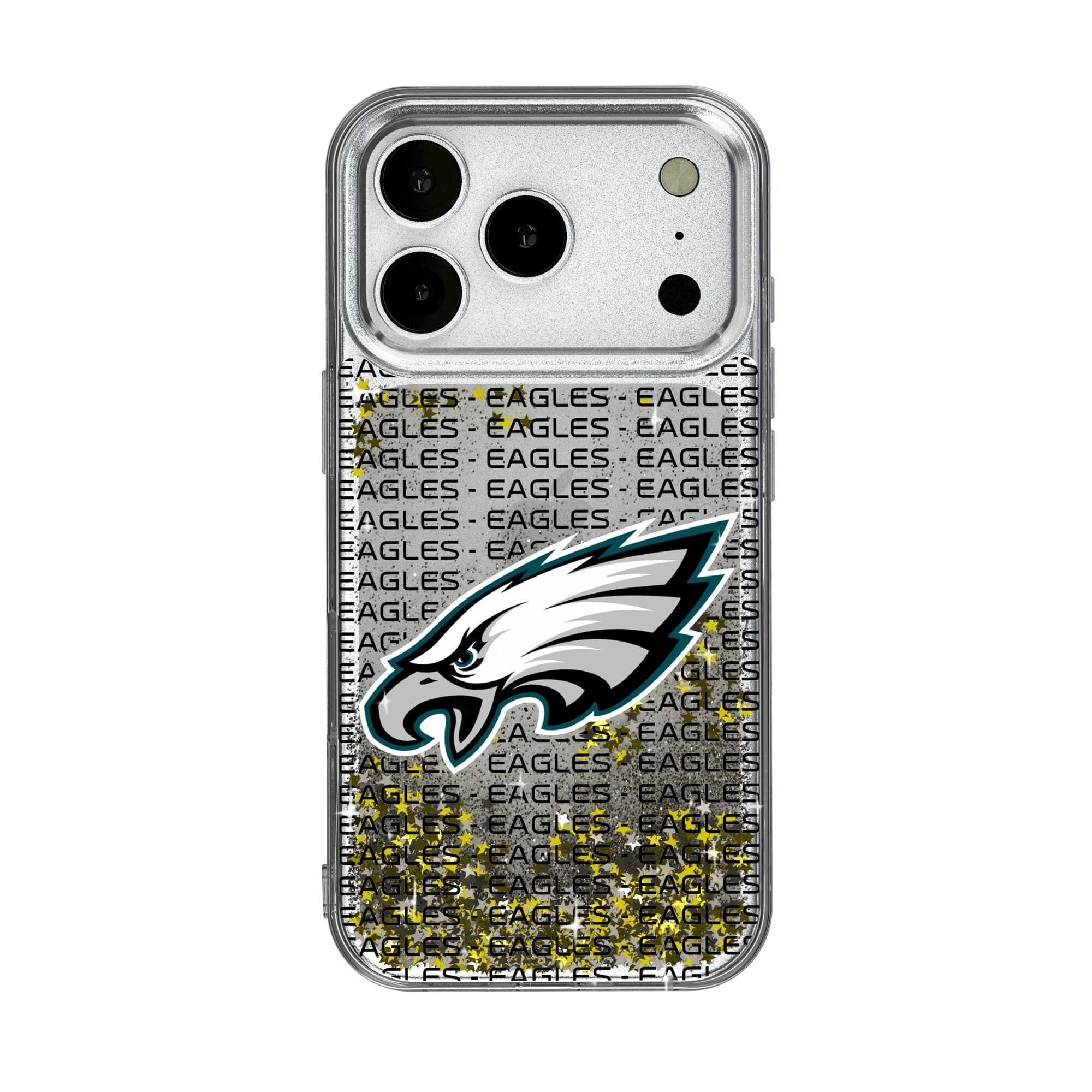 Keyscaper - NFL - Philadelphia Eagles iPhone Text Backdrop Design Glitter Case - 17 Pro Max - Multicolor price history on PriceWatchPro