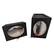 Front. SDX Audio - 5"x7" Speaker Enclosure Pair w Internally Pre-Wired Fast-On Terminal - Black.