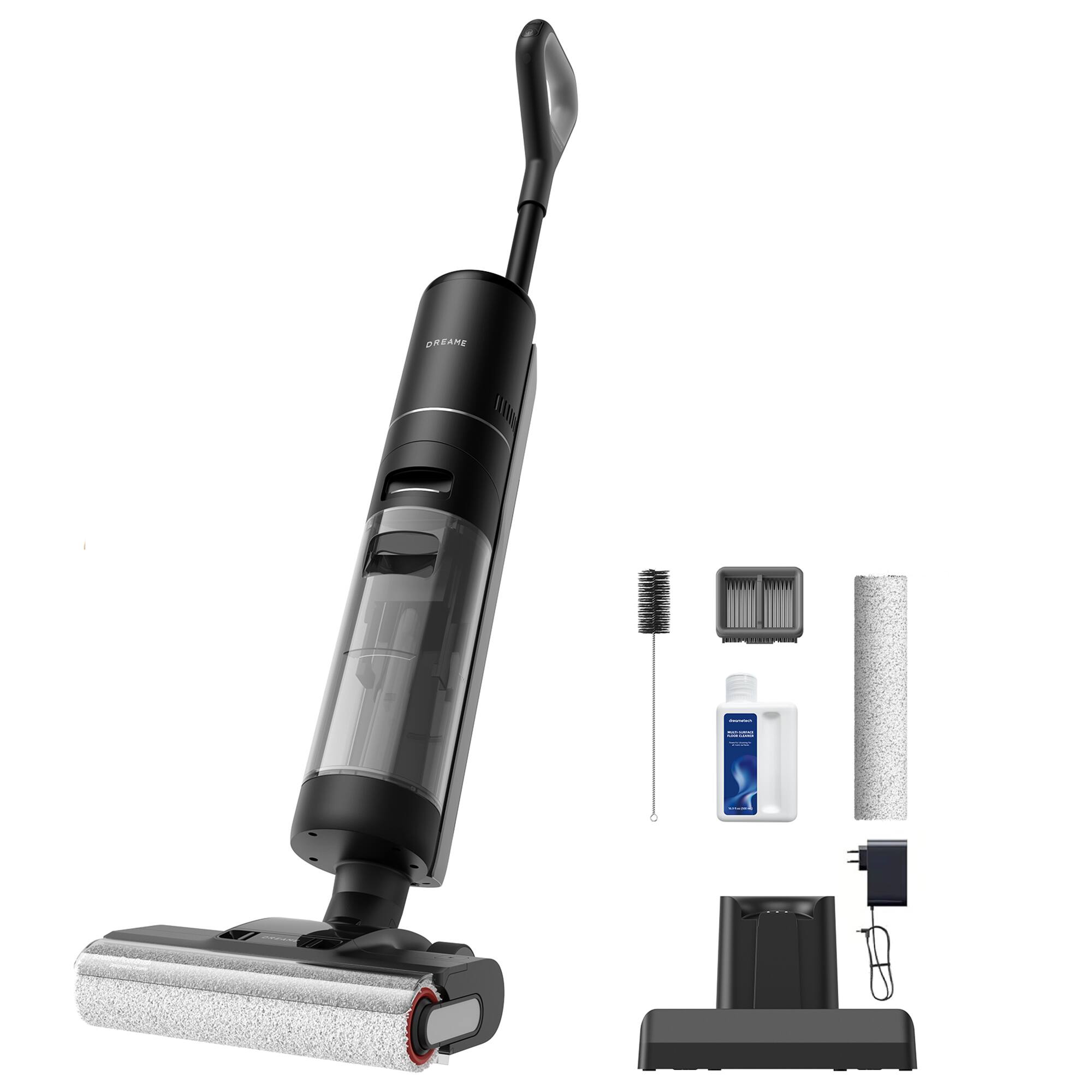 Front. Dreame - FloorX 302 Wet Dry Vacuum Cleaner Dual Edge Cleaning Dual-Rotation Self-Cleaning - Black.