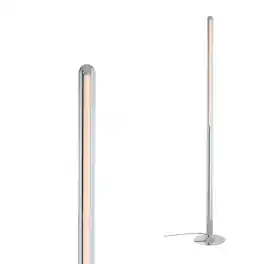 Jonathan Y - Roxanna 68" Integrated LED Metal Floor Lamp - Chrome