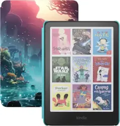 Amazon - Kindle Colorsoft Kids (16 GB) – First Kindle for kids in color, with cover - 2025 - Fantasy River - Front_Zoom