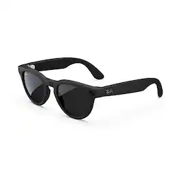 Ray-Ban Meta - Headliner (Gen 1) glasses with Meta AI, Audio, Photo, Video Compatability - Charcoal Lenses - Matte Black