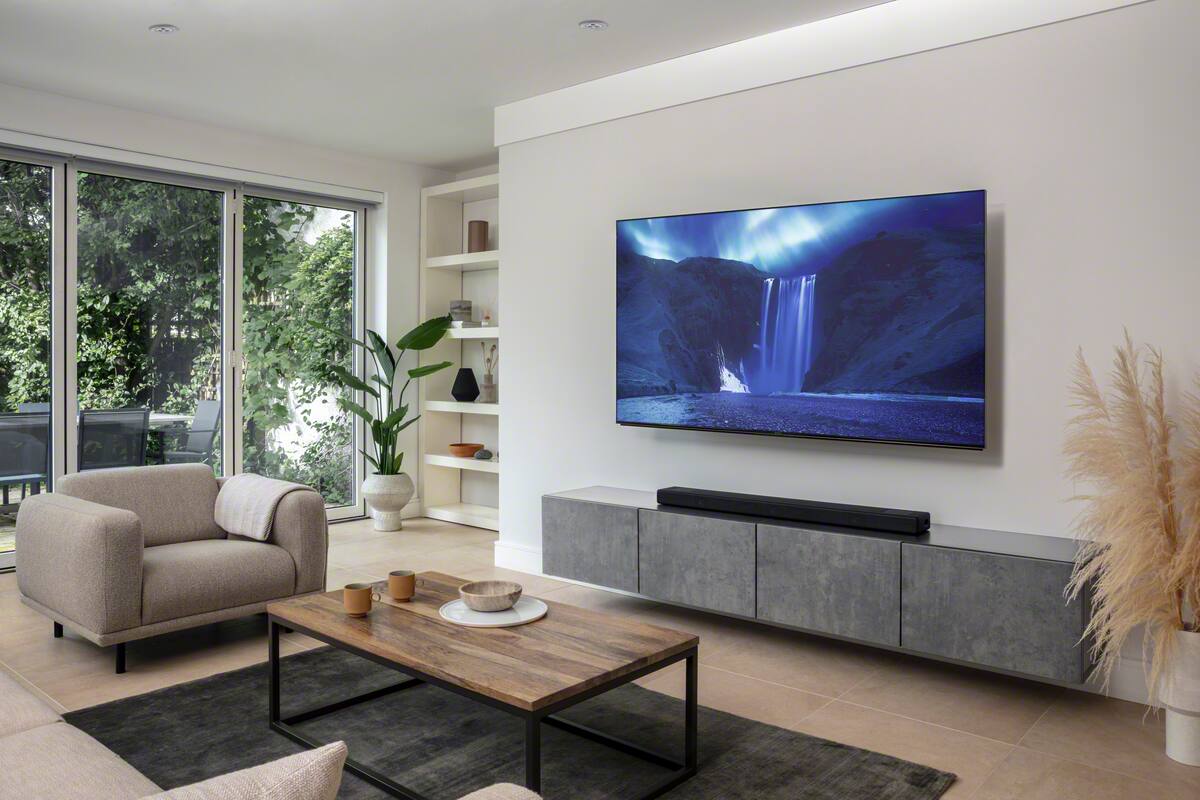 Alt View 31. Sony - Sony HT-A5000 Dolby Atmos Smart Soundbar works with Alexa and Google Assistant, Chromecast built-in, AirPlay2, Bluetooth - Black.