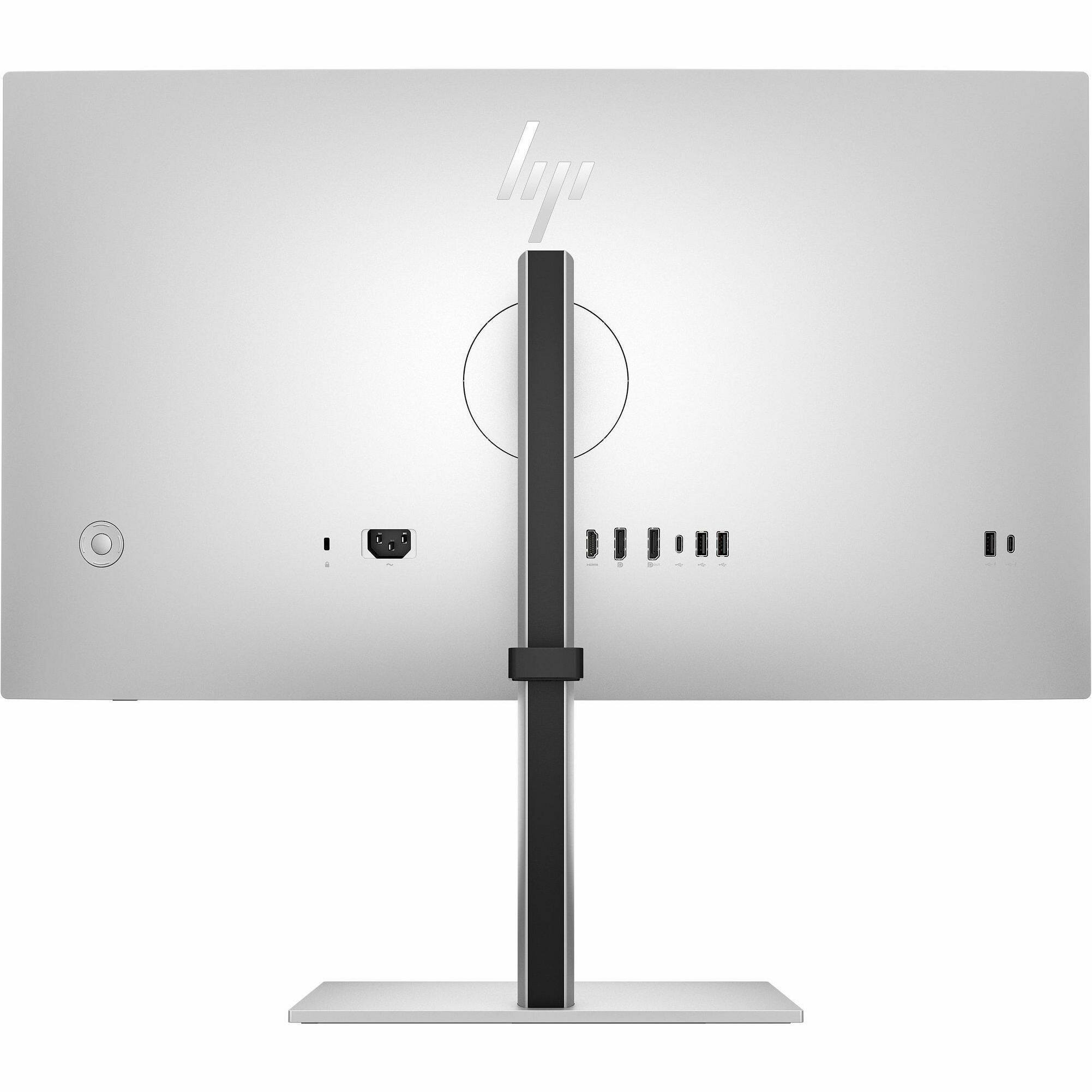 Alt View 3. HP - HP 727pq 27" Class WQHD LED Monitor - 16:9 - Natural Silver - 27" Viewable - In-plane Switching (IPS) Black Technology - Black.