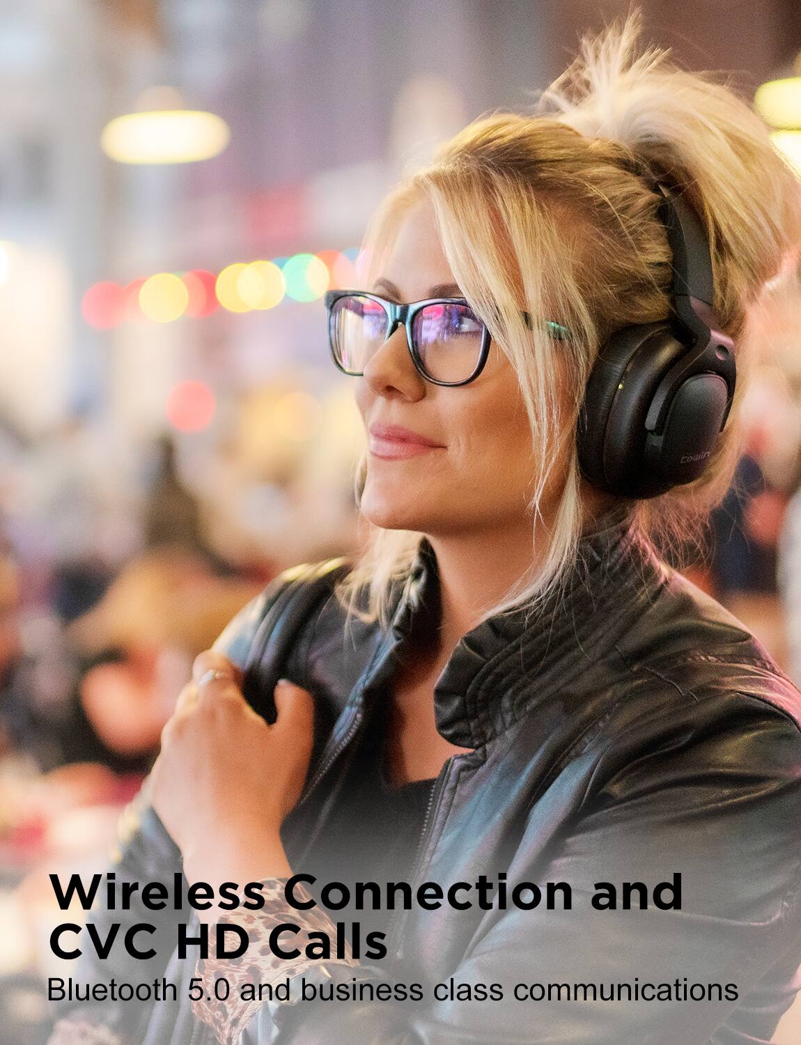 Wireless Connection and CVC HD Calls  
Bluetooth 5.0 and business class communications
