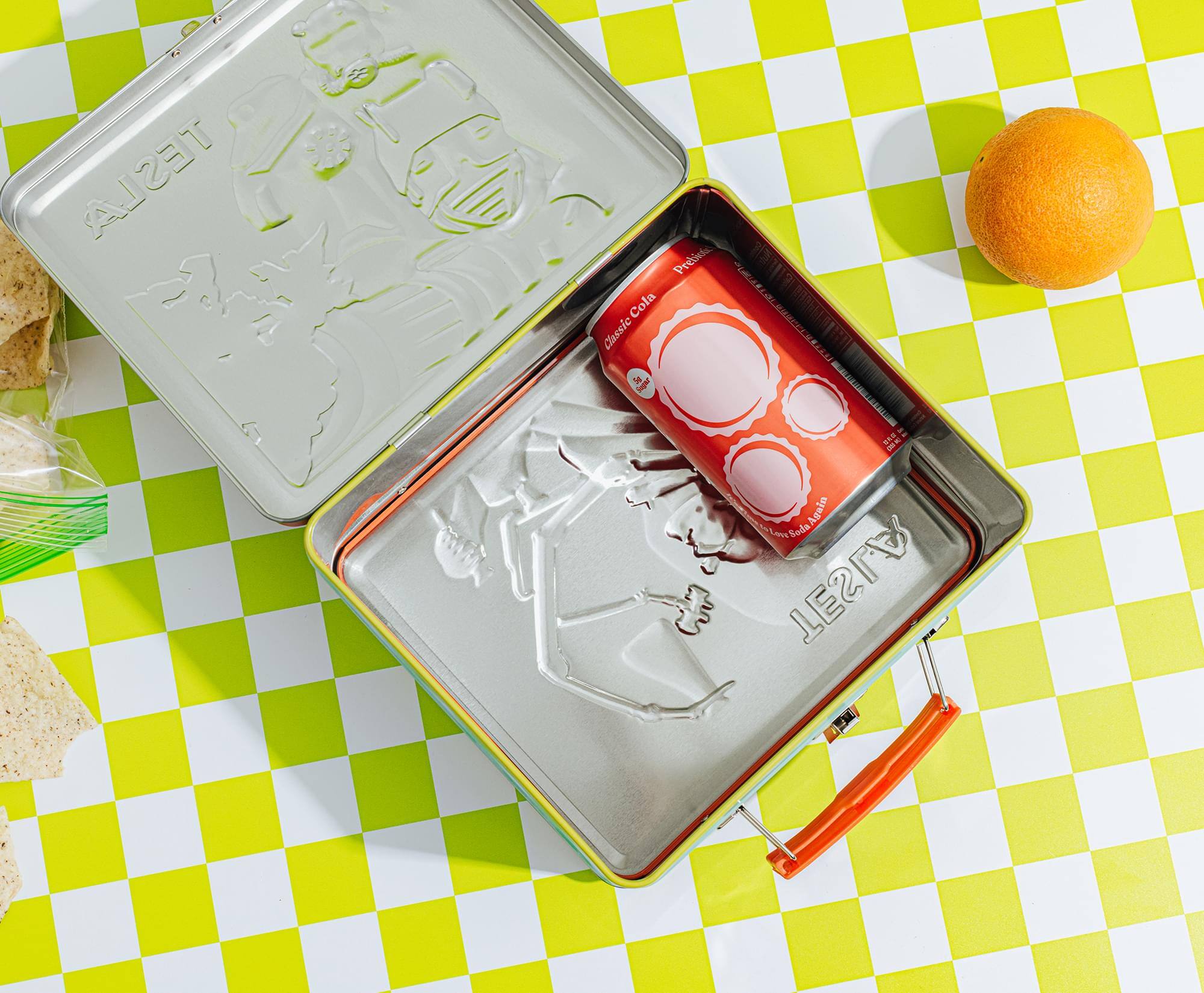 Toynk Fallout Tesla Science Magazine Metal Retro Metal Lunchbox