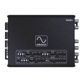 Wavtech - link6+ 6-Channel LOC w/autoBASS, Matrix Summing and Remote - Black/Gray