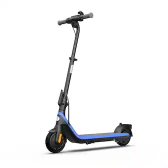 Front. Segway - C2 Pro Electric Scooter for Kids - High-Safety Scooter, 7.5 Mile Range, 12.4 MPH Max Speed & Adjustable Height - Blue.