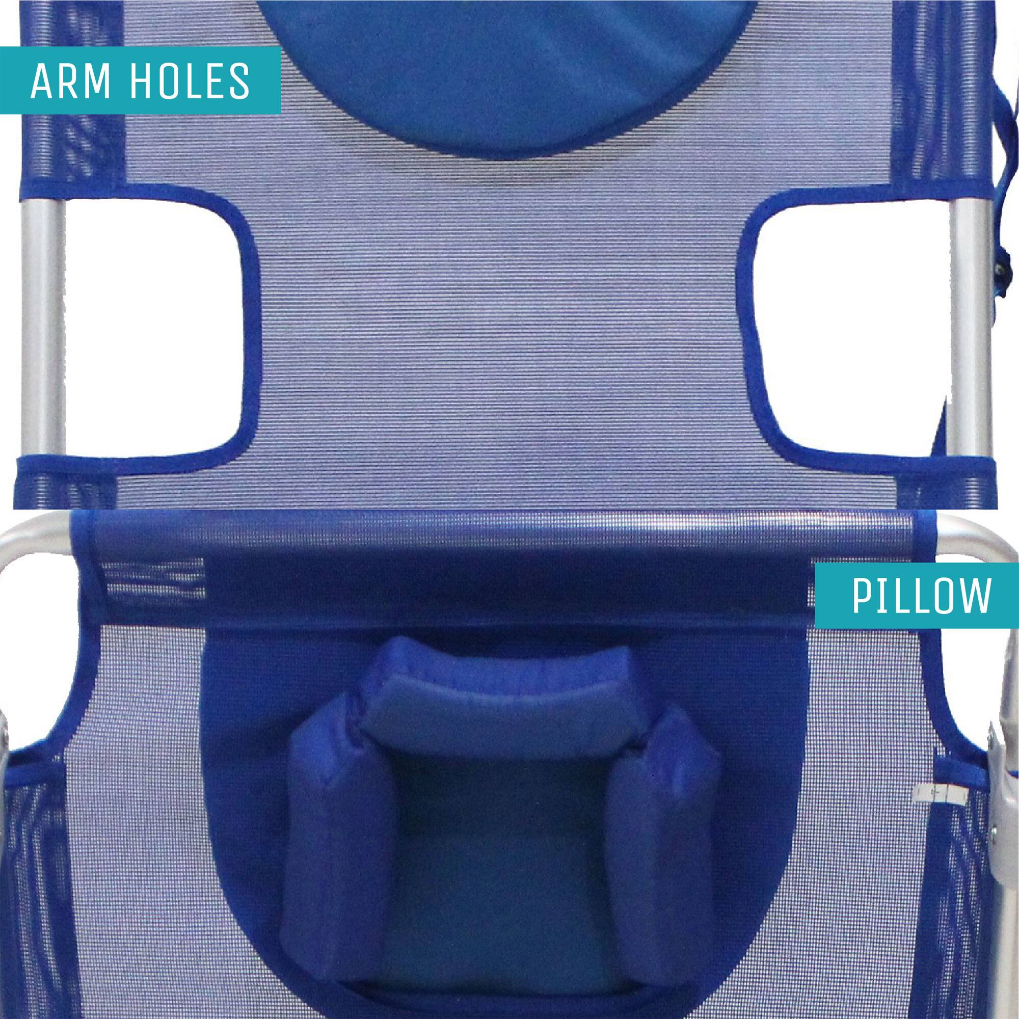 ARM HOLES  
PILLOW
