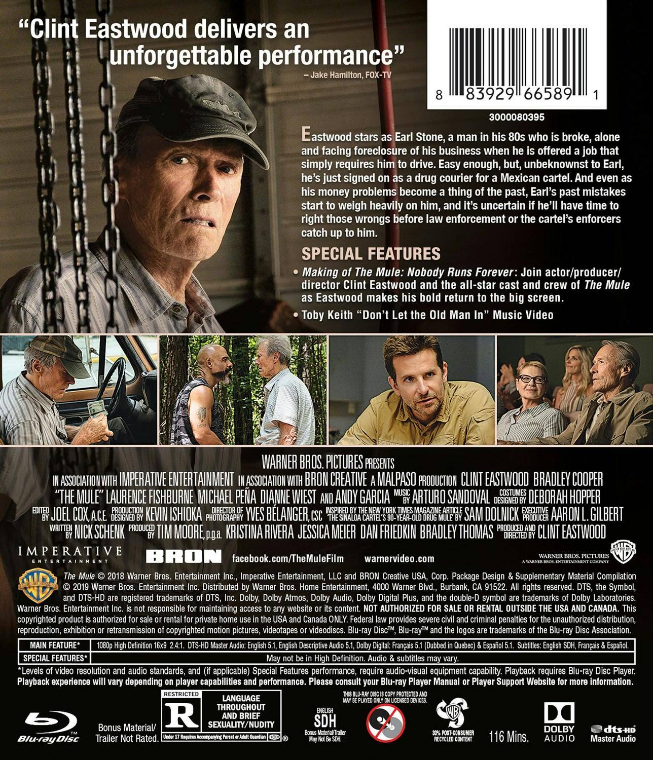 Back. The Mule [Blu-ray].