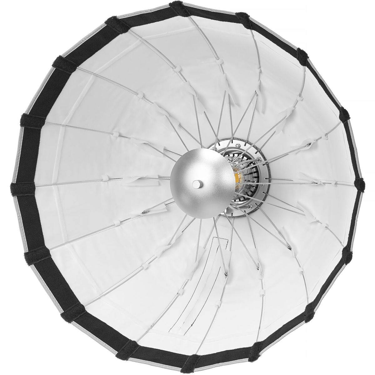 Alt View 5. Godox - Godox Bowens Mount Quick Release Umbrella Softbox (Black/White, 25.6").