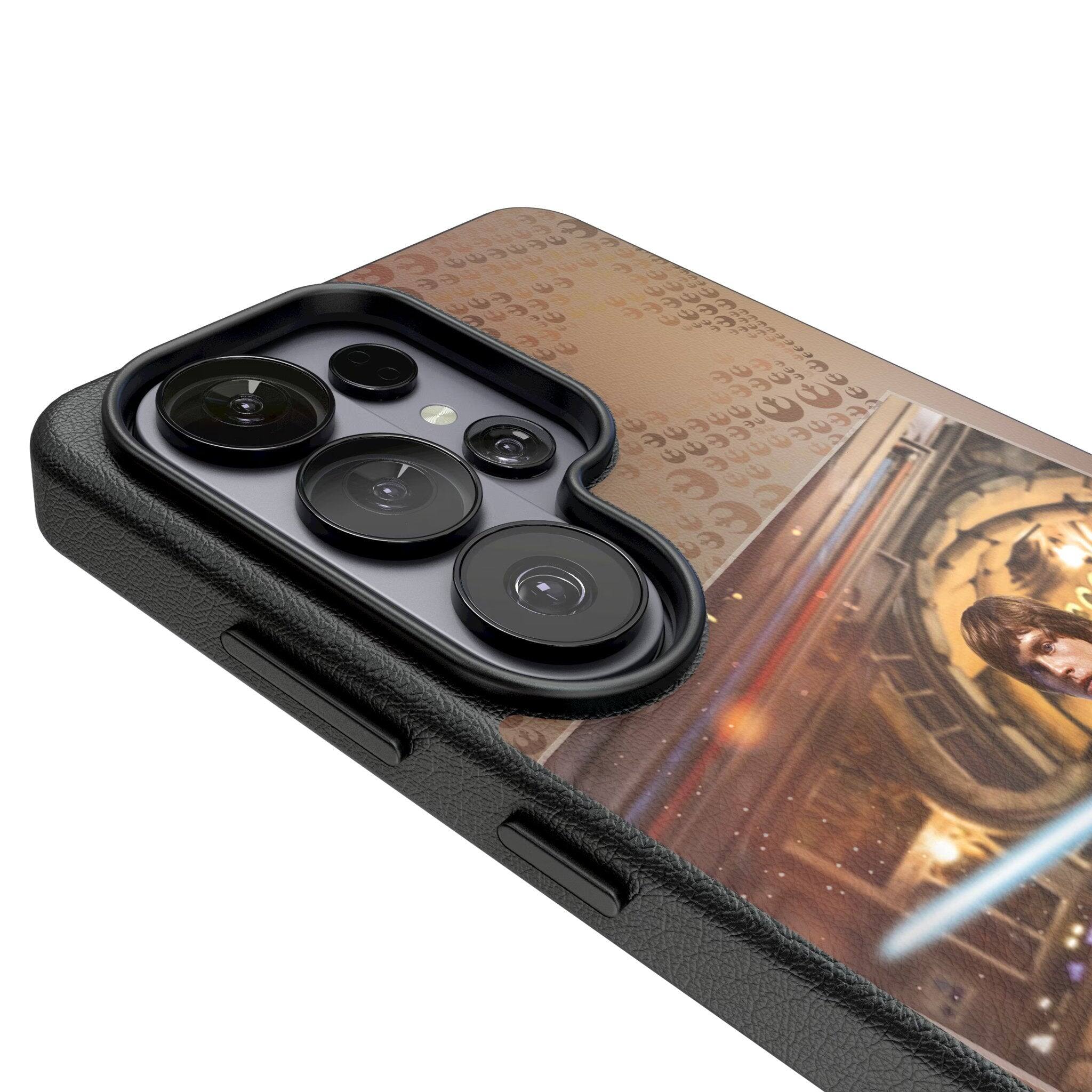 Left. Keyscaper - Star Wars: A New Hope Portrait MagSafe Compatible Phone Case - Samsung Galaxy S26 - Luke Skywalker.
