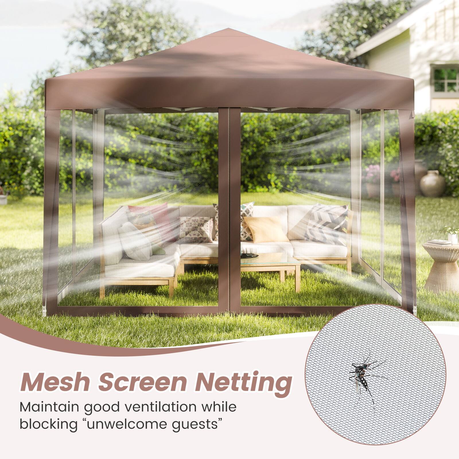 Mesh Screen Netting  
Maintain good ventilation while blocking "unwelcome guests"
