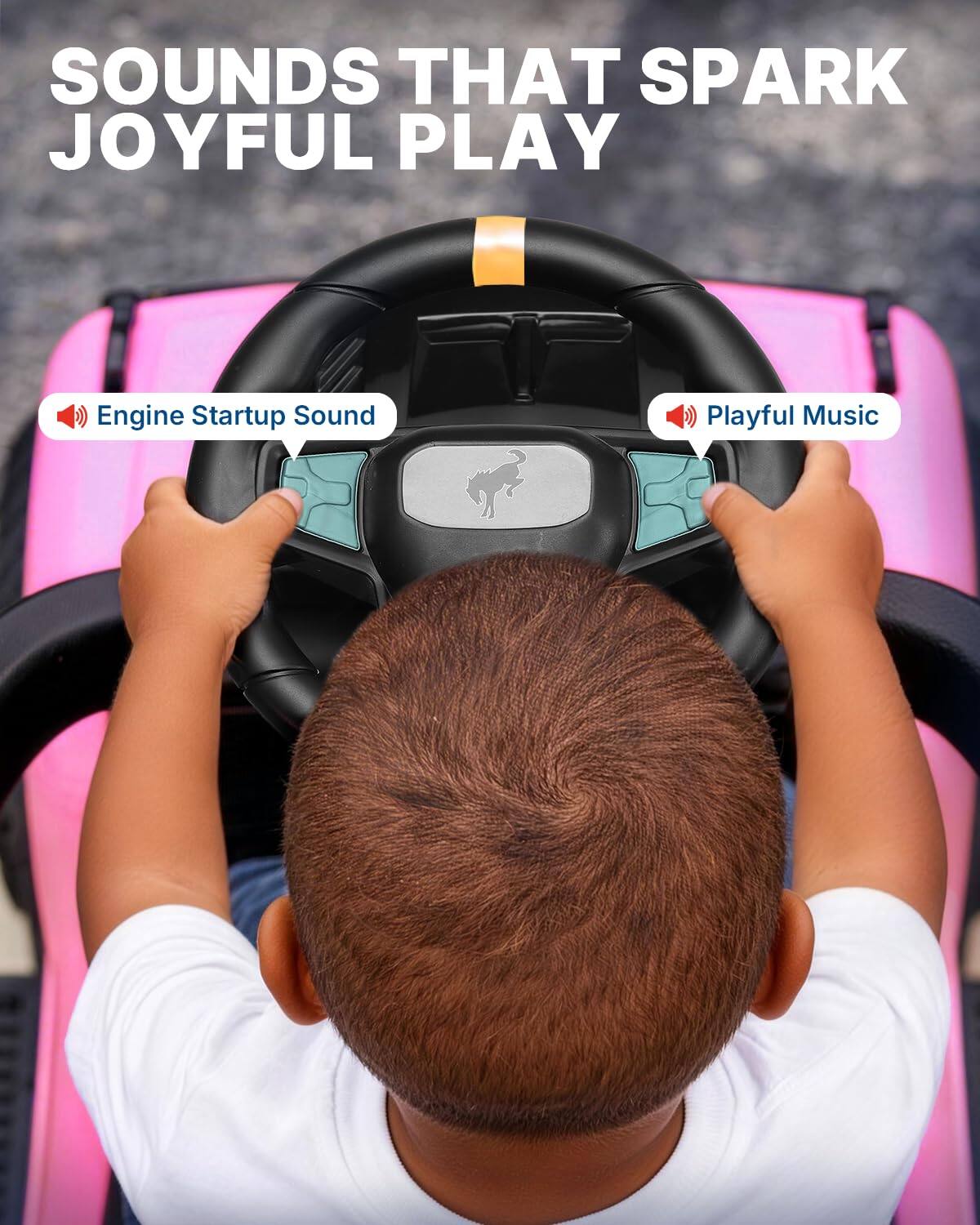 SOUNDS THAT SPARK JOYFUL PLAY  
Engine Startup Sound  
Playful Music