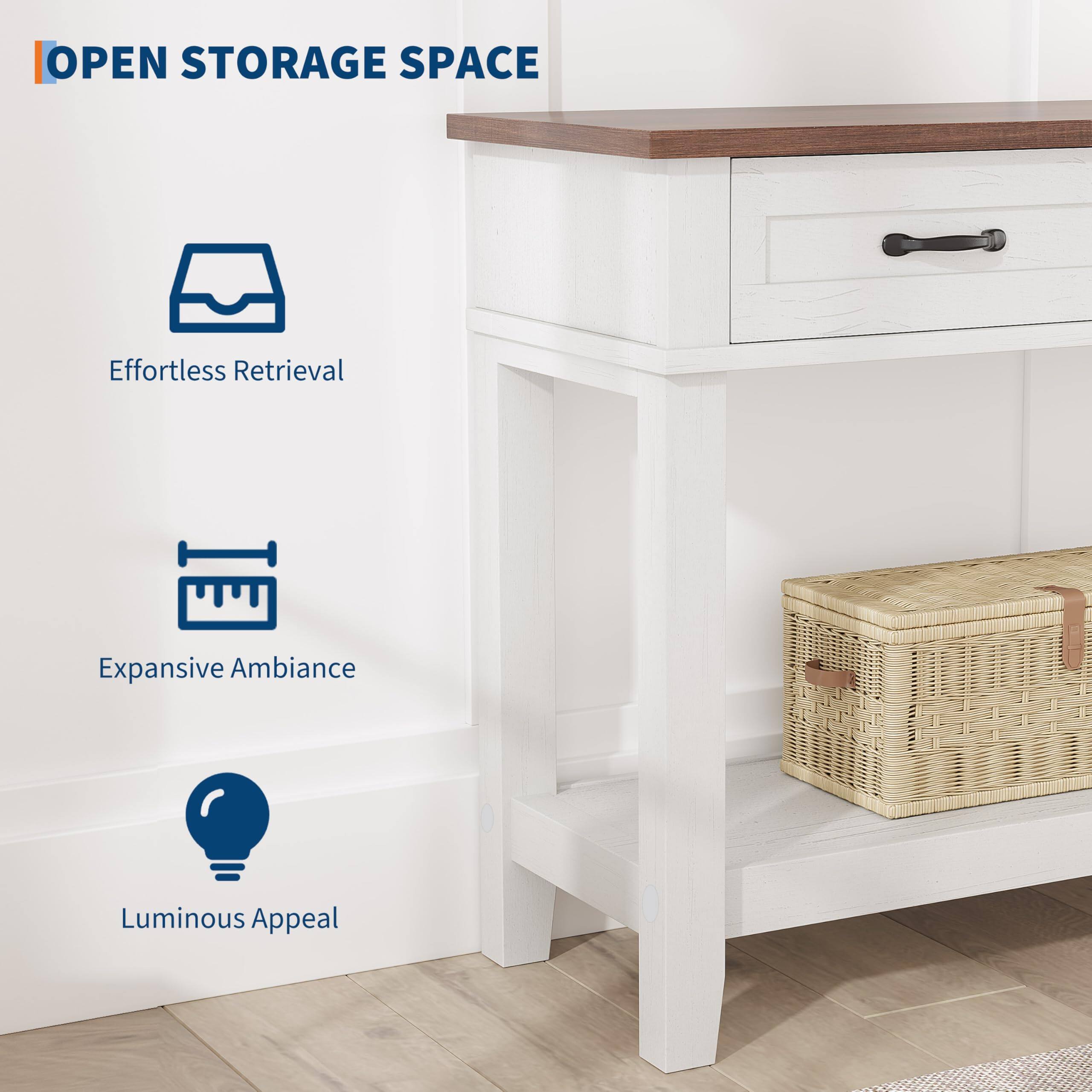 OPEN STORAGE SPACE  
Effortless Retrieval  
Expansive Ambiance  
Luminous Appeal