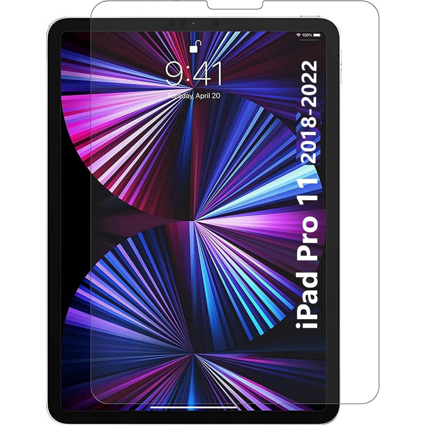 SaharaCase - Glass Screen Protector for Apple iPad Pro 11" (1st, 2nd, 3rd, and 4th Gen 2018-2022) - Clear - Front_Zoom