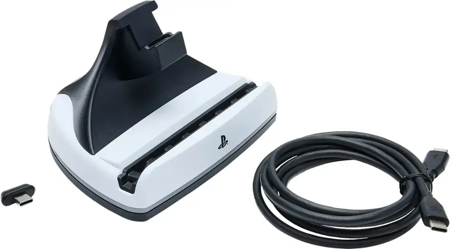 Alt View 21. PowerA - PowerA Charging Station for PlayStation Portal Remote Player with Lumectra - White.