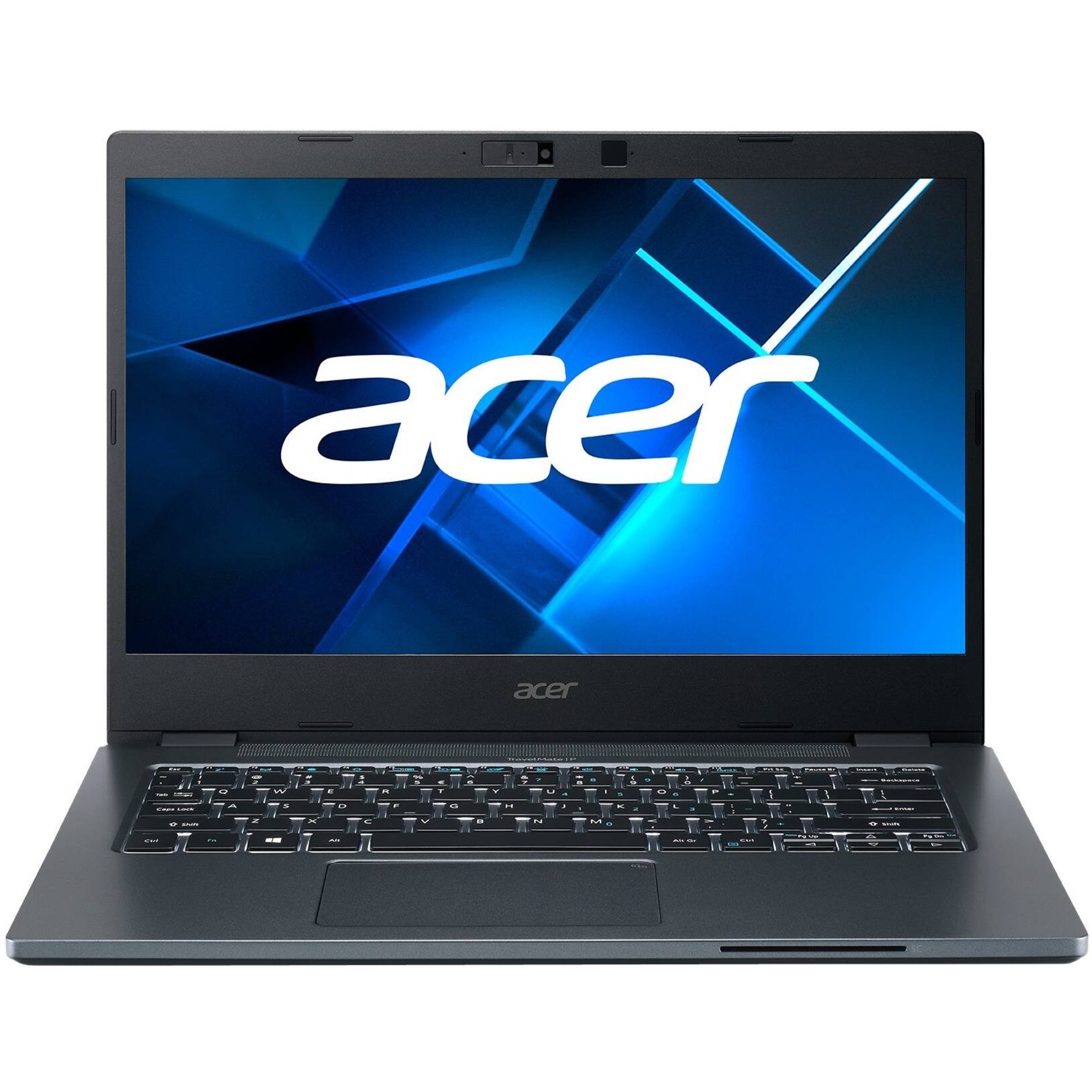 Alt View 23. Acer - TravelMate P4 P414-51 14" Laptop - Intel Core i7 - 16 GB Memory - 512 GB SSD - Slate Blue.
