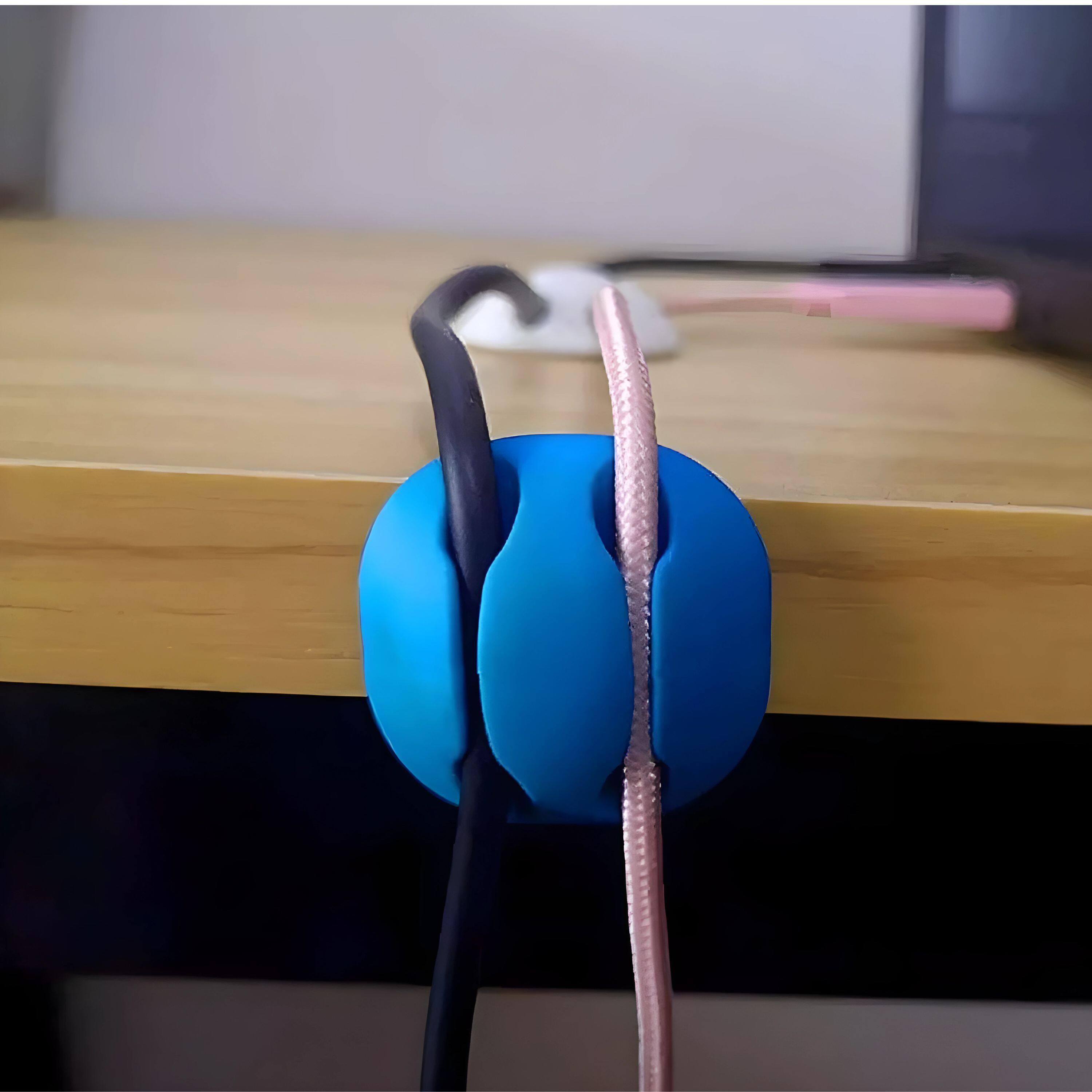 Angle. Kitcheniva - 6-Pack Cable Reel Organizers Set Cord Management - Black.