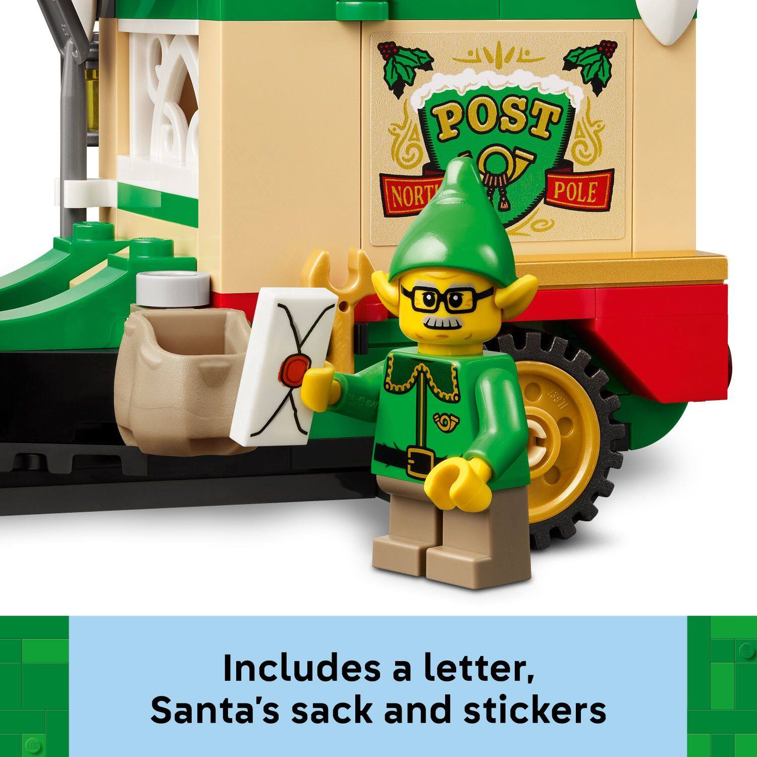 POST NORTH POLE

Includes a letter, Santa's sack and stickers