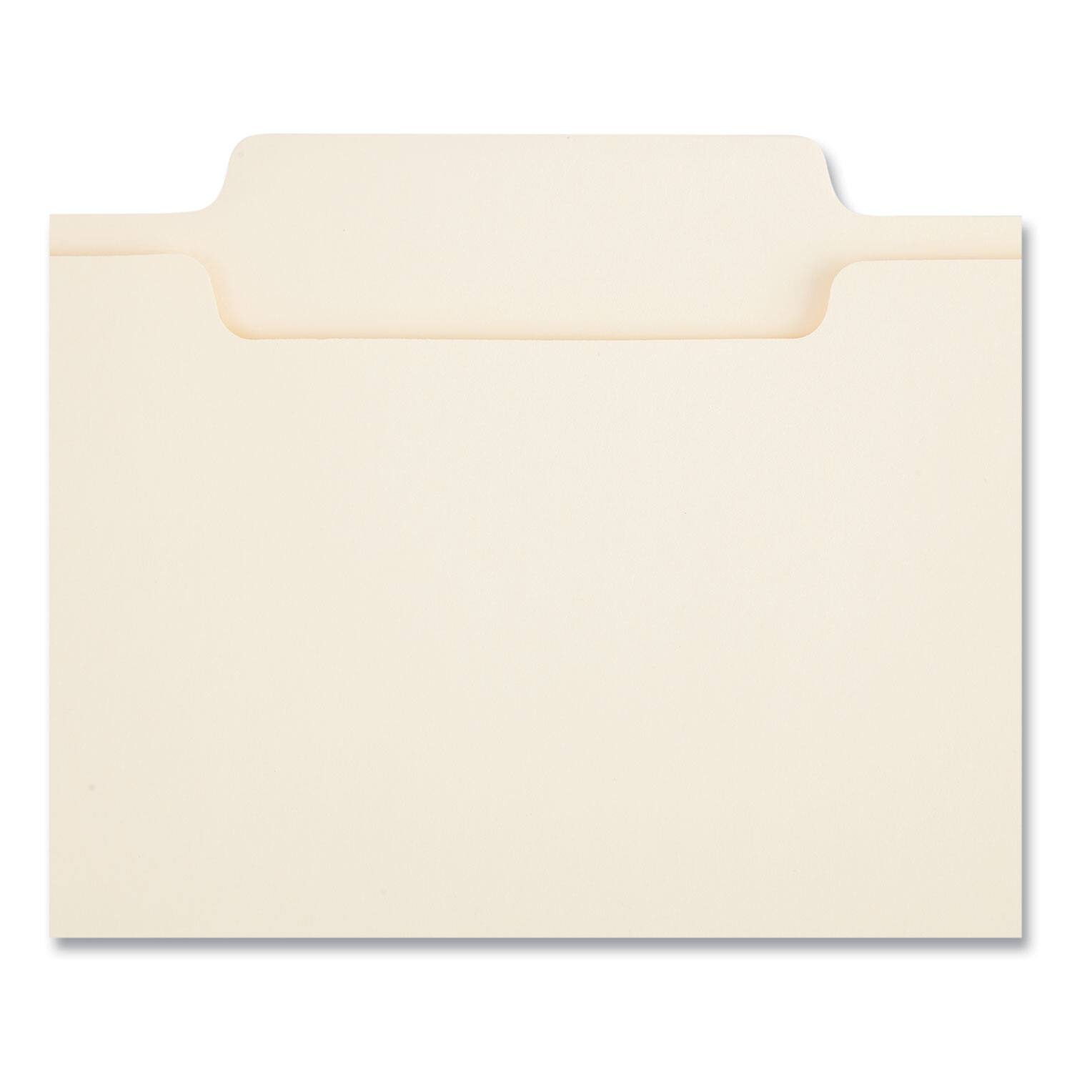 Left. Universal - Reinforced Top Tab Fastener Folders, 0.75" Expansion, 2 Fasteners, Legal Size, Manila Exterior, 50/Box.