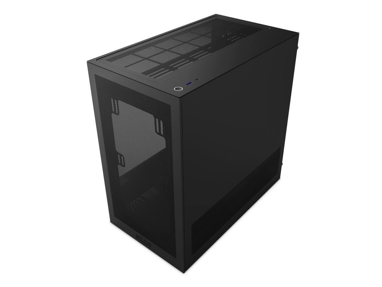 Alt View 4. NZXT - NZXT CC-H31FB-01 Black tinted tempered glass Micro ATX Cases Case  (Computer Cases - ATX Form) - Black.