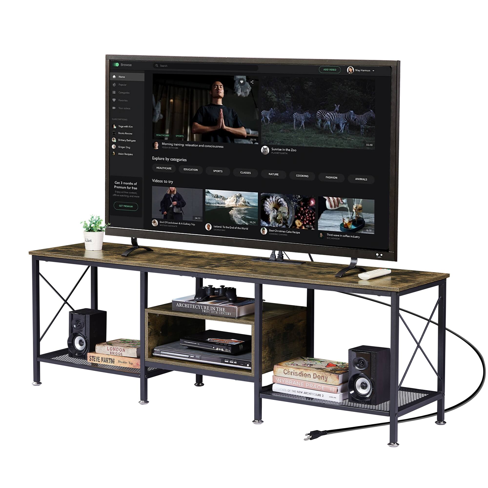 63" Brown with socket