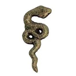 Zeckos - Set of 6 Gothic Snake Drawer Pulls - 2.25" x 1" - Cabinet Decor - Gold