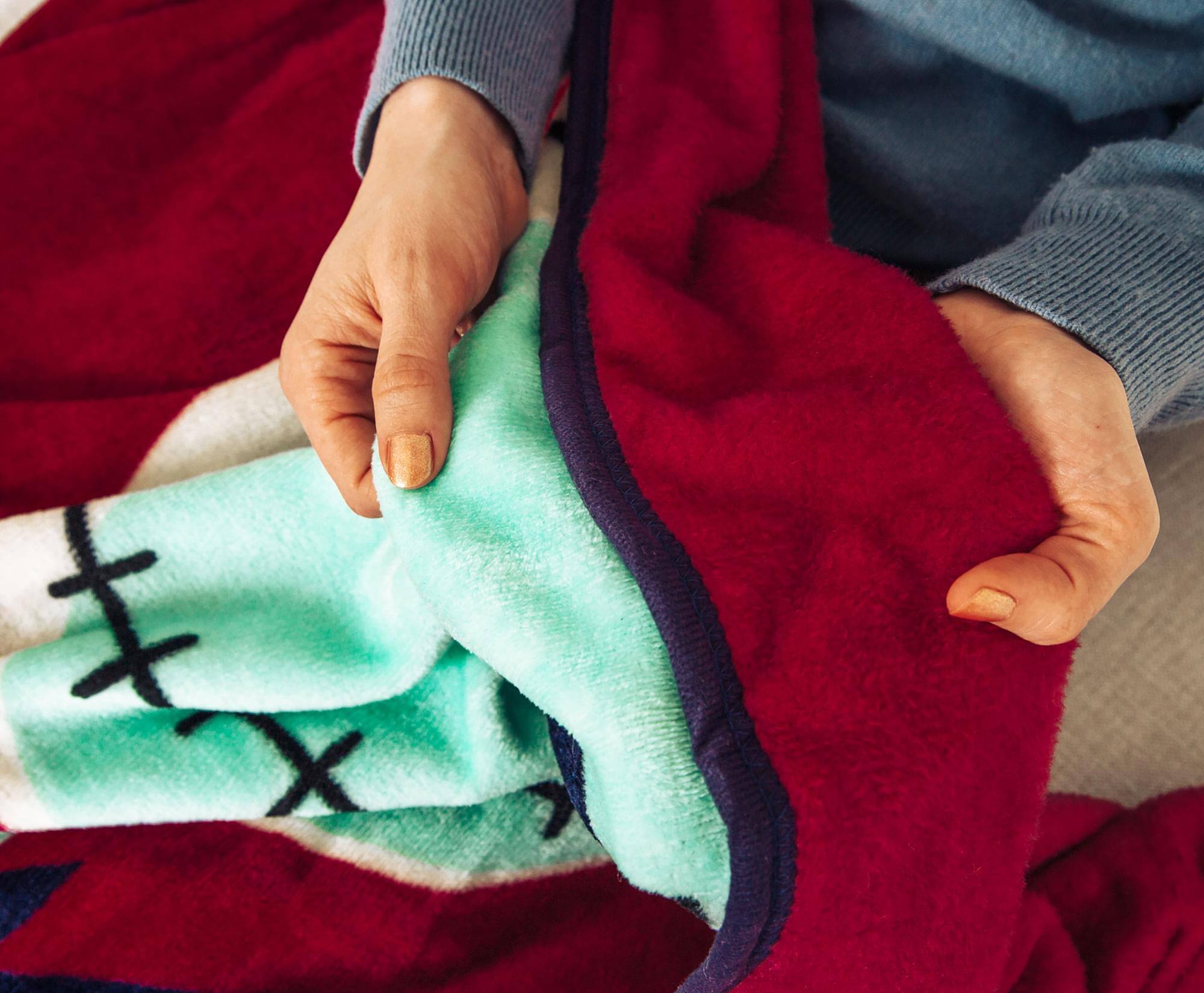 Alt View 3. Disney - Nightmare Before Christmas Psychedelic 46 x 60 Inch Silk Touch Throw Blanket - Purple.