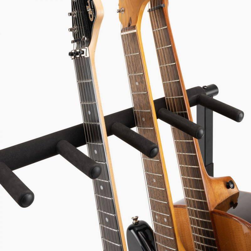 Alt View 7. On Stage Stands - On-Stage GS7561 Five-Space Foldable Multi-Guitar Rack (Storage and Display for 5 Acoustic, Electric, and Bass Guitars, - Black.