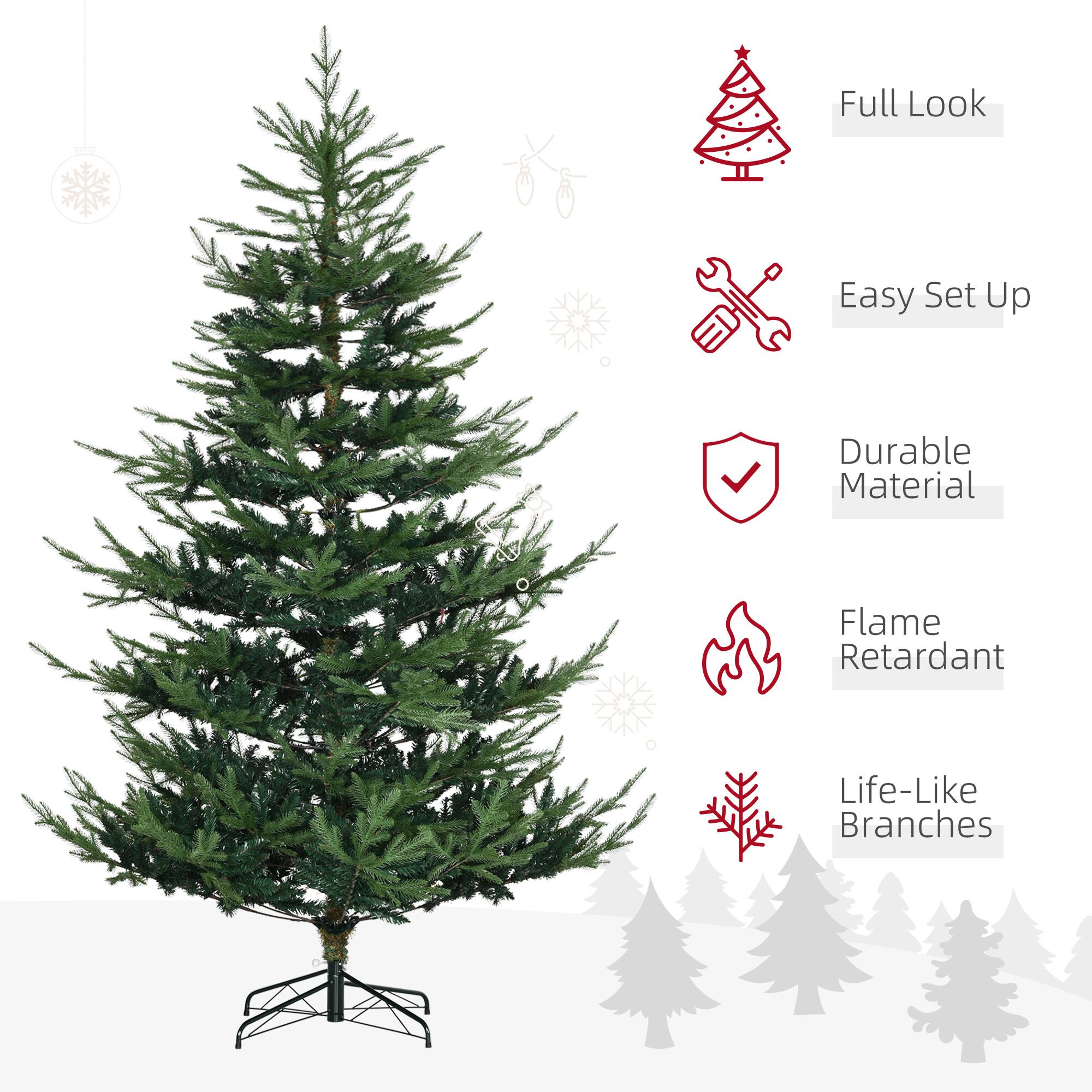 Full Look, Easy Set Up, Durable Material, Flame Retardant, Life-Like Branches