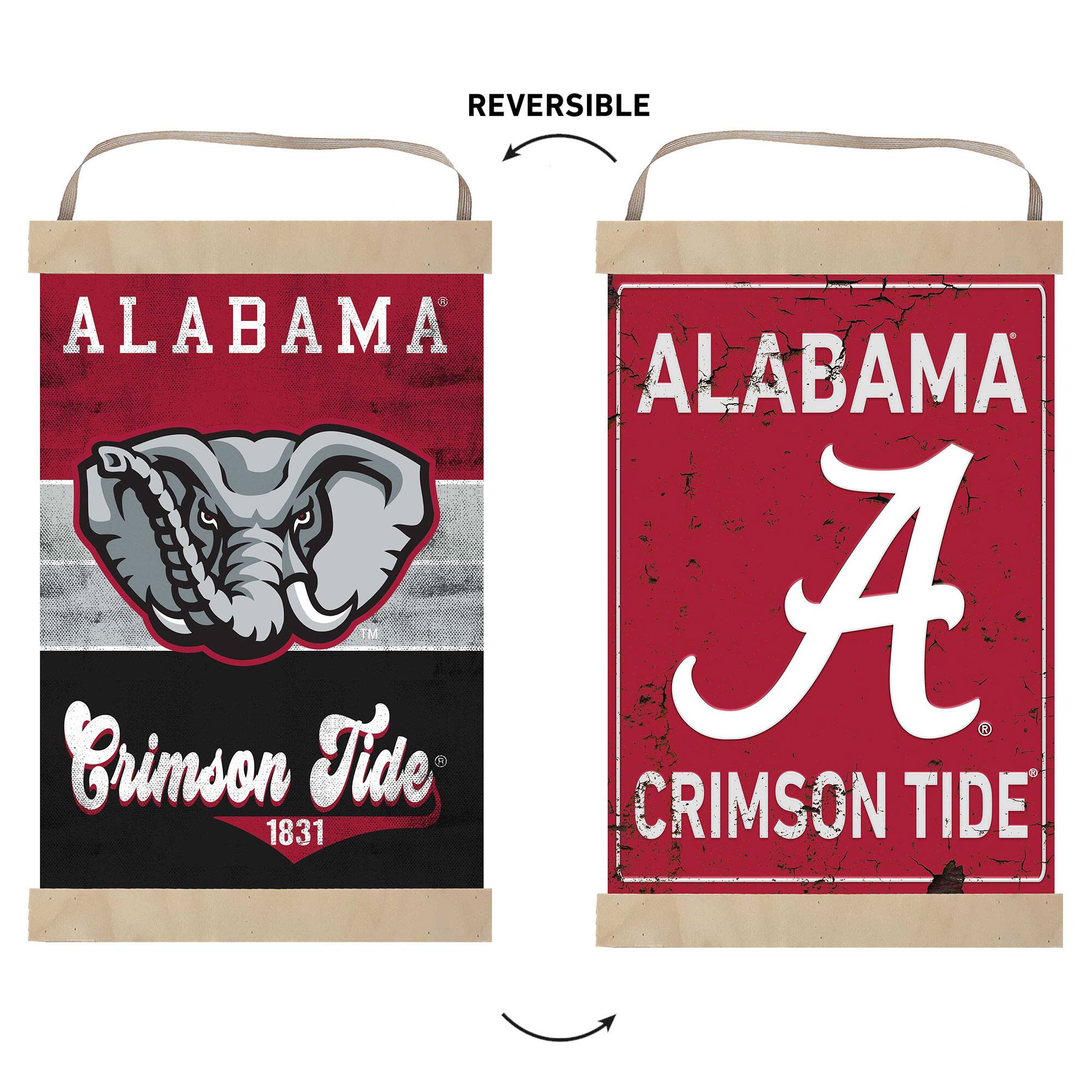 REVERSIBLE  
ALABAMA  
ALABAMA  
TM  
A  
Crimson Tide  
CRIMSON TIDE  
1831