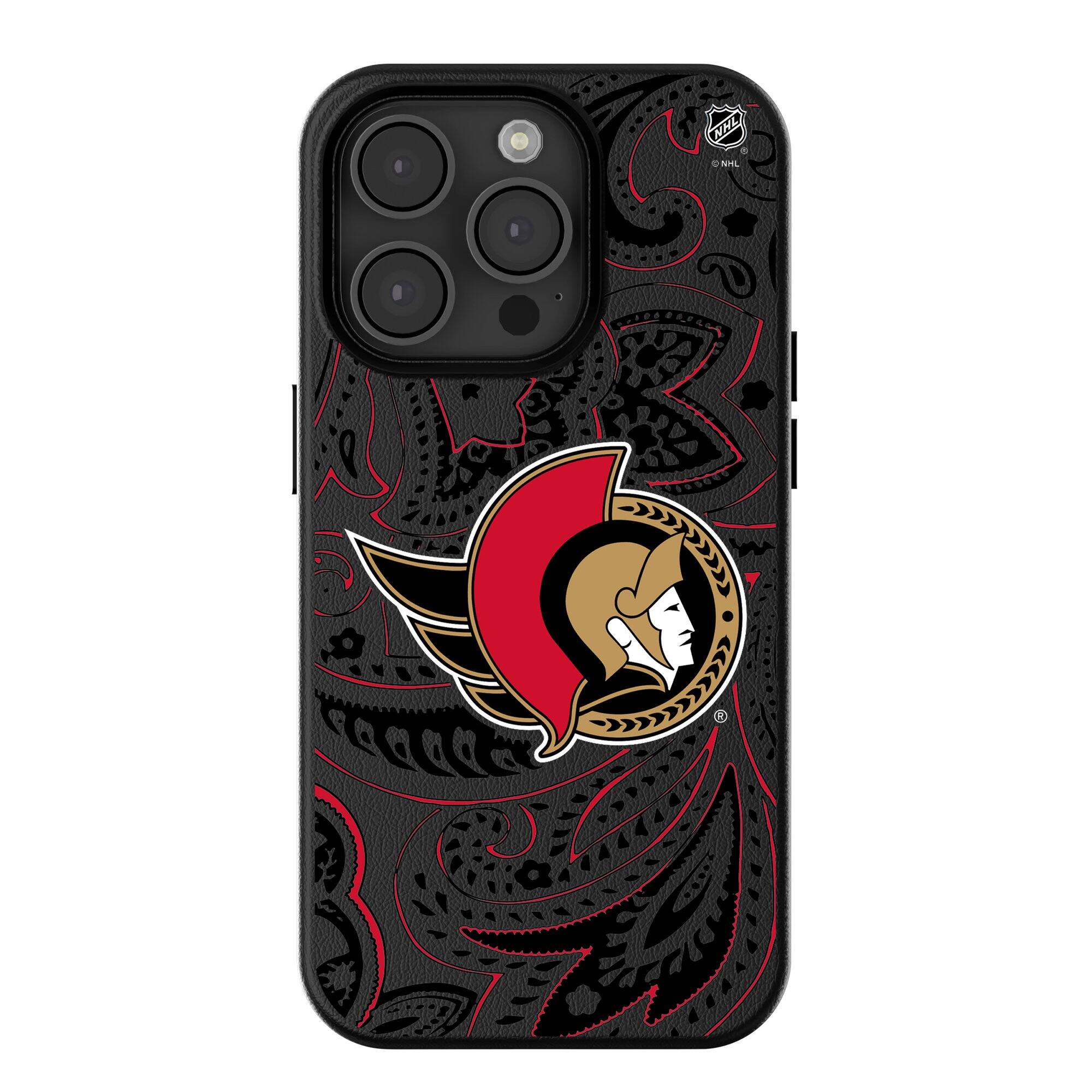 Keyscaper - NHL - Ottawa Senators Paisley iPhone Magnetic Bump Case - 15 Plus - Black price history on PriceWatchPro