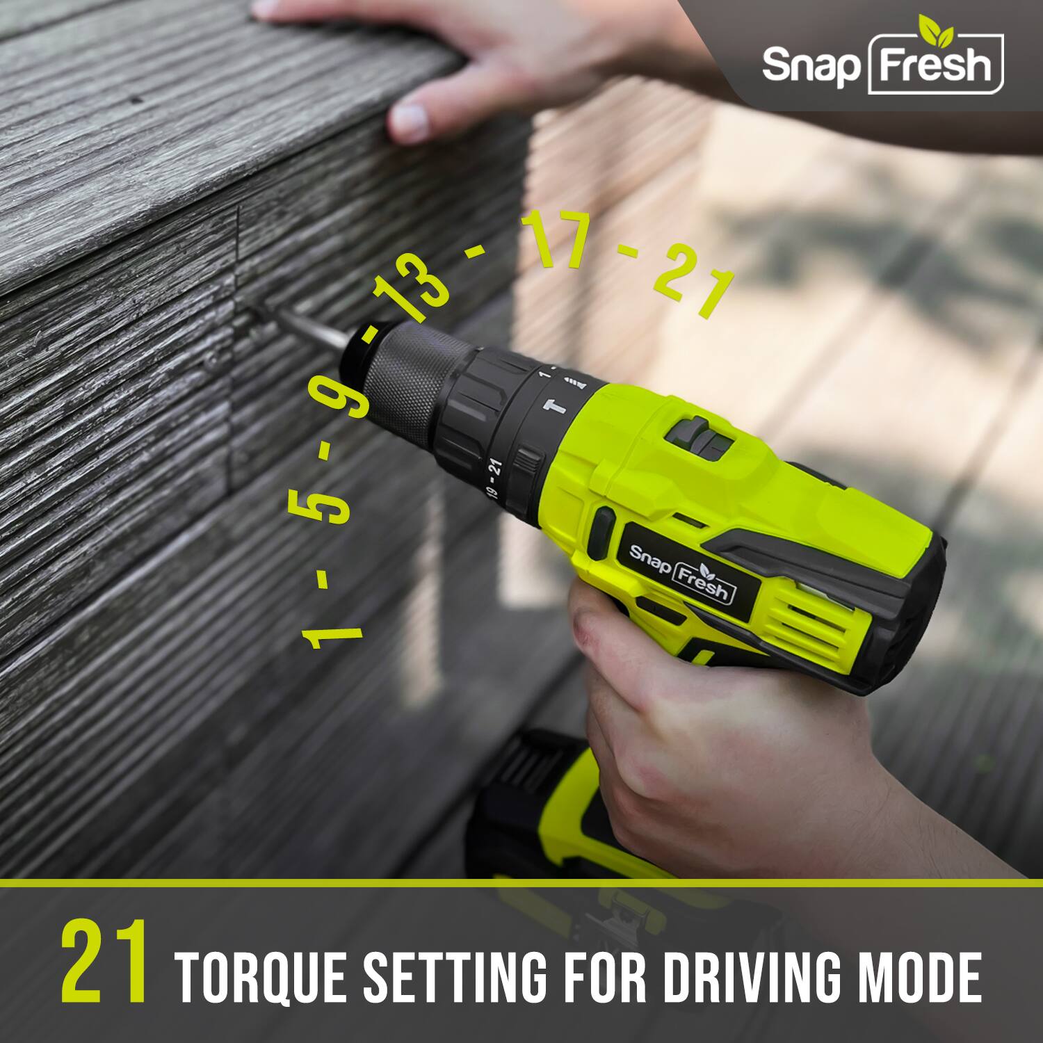 Snap Fresh - 17 - 13 - 21 - 5 - 9 - 159 5 - 19 - 21 Snap Fresh B 21 TORQUE SETTING FOR DRIVING MODE