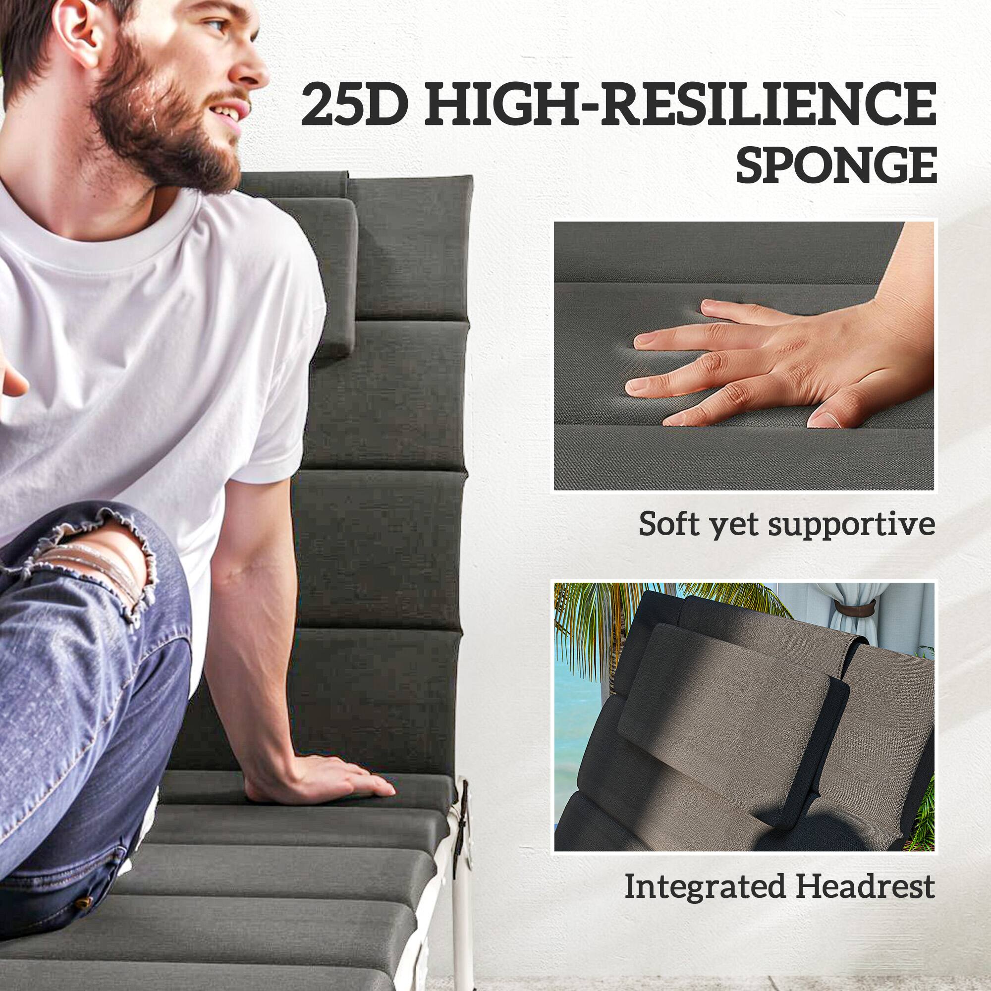 25D HIGH-RESILIENCE SPONGE
Soft yet supportive
Integrated Headrest