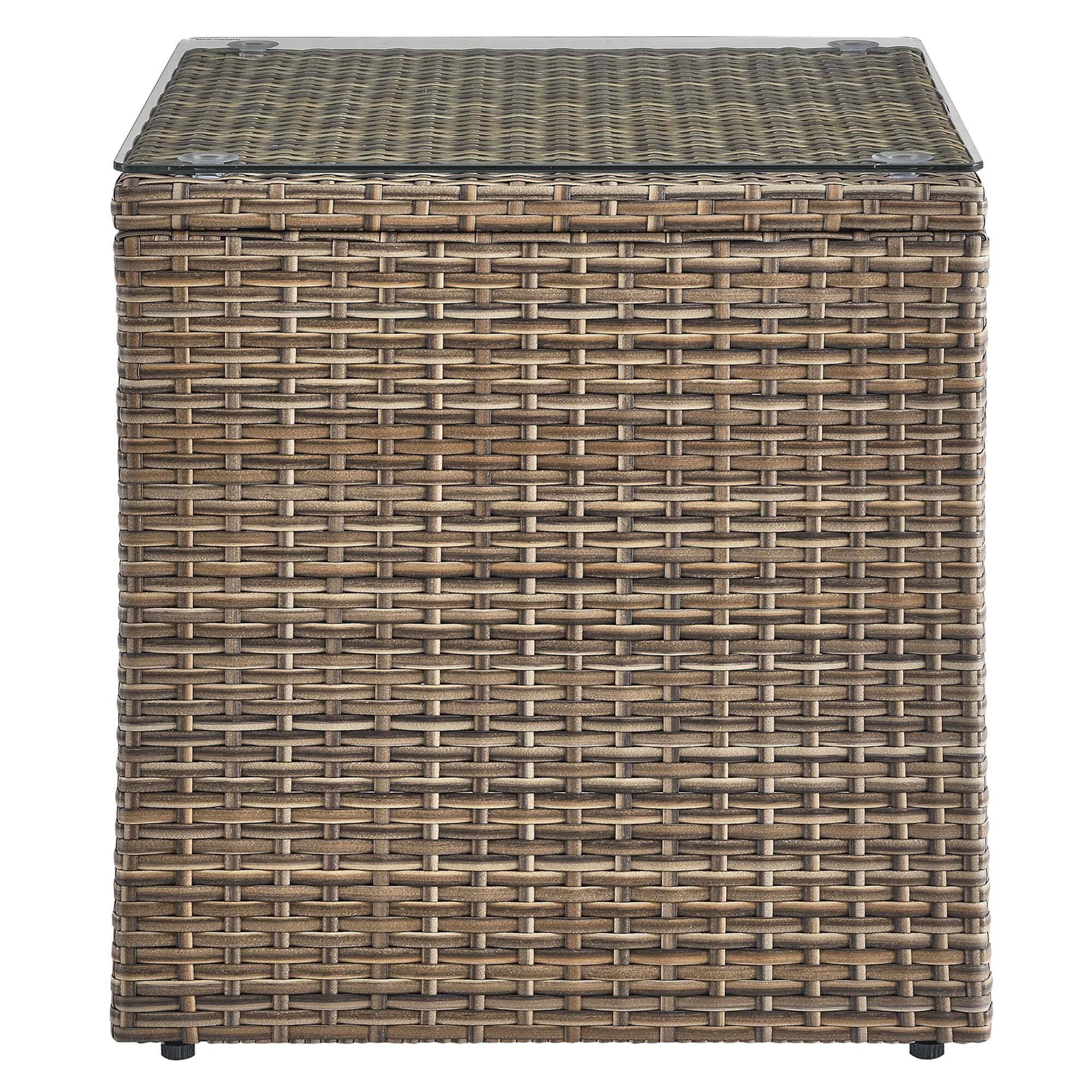 Alt View 2. Modway - Convene Outdoor Patio Side Table by Modway - Brown.