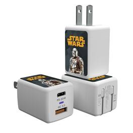 Keyscaper - Star Wars: The Mandalorian Color Block USB A/C Charger - Din Djarin